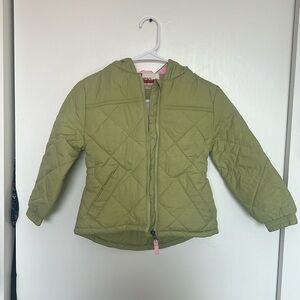 Faded Glory Puffer Jacket girls toddler zipper down with hoodie EUC!!!